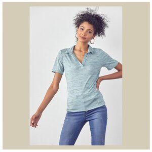Clean, Cool, Everday Chic Polo Shirt NEW